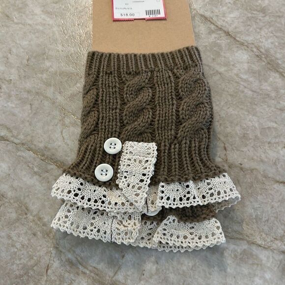 Lace Trimmed Boot Cuffs NEW - Picture 1 of 1